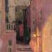 Street to the Church in the Moonlight, Villafranche-sur-Mer